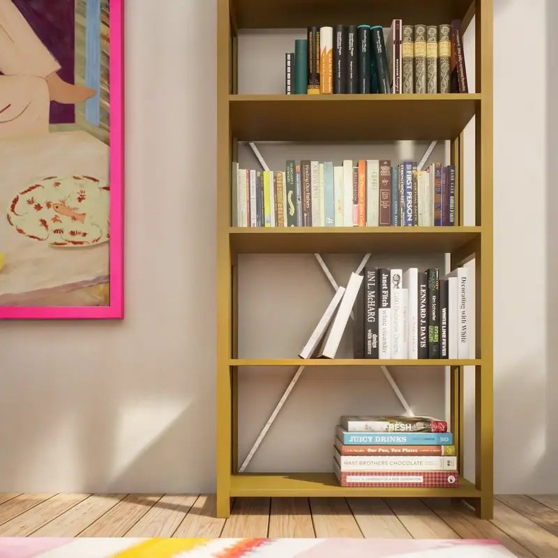 Lundia Original-collectie Bookcase mustard green  208.7x84.2x30.5 cm