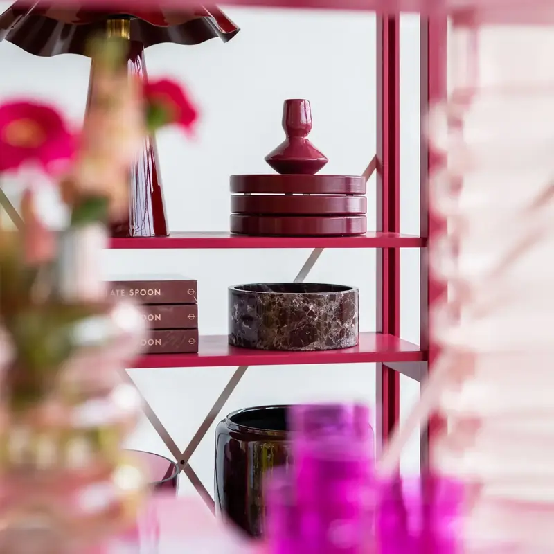 Lundia Original-collectie Bookcase bordeaux 208.7x84.2x30.5 cm