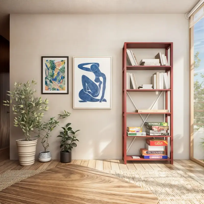 Lundia Original-collectie Boekenkast bordeaux 208,7x84,2x30,5 cm