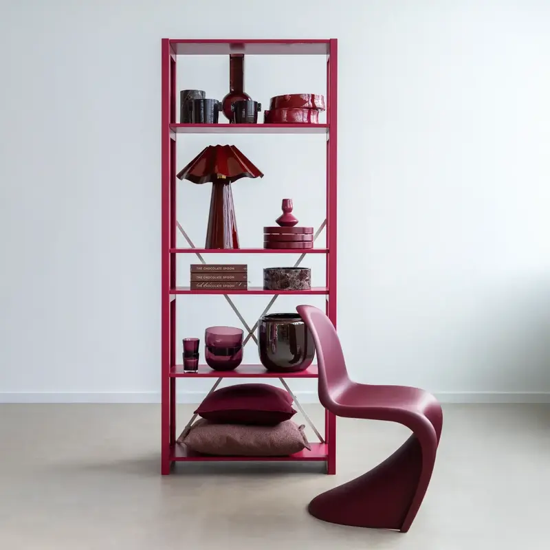 Lundia Original-collectie Bookcase bordeaux 208.7x84.2x30.5 cm