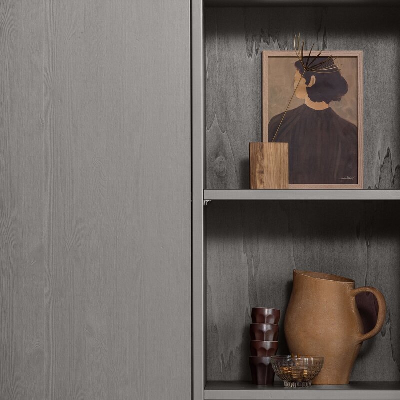 WOOOD-collectie Merel Storage Cabinet Pine Warm Gray [Fsc]