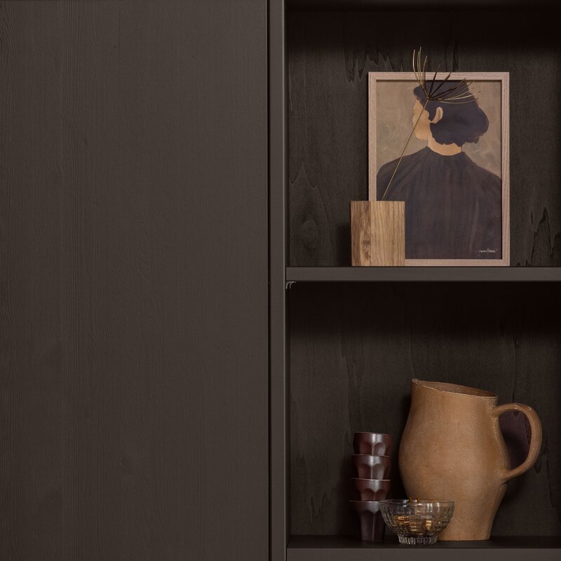 WOOOD-collectie Merel Opbergkast Grenen Middenbruin [Fsc]