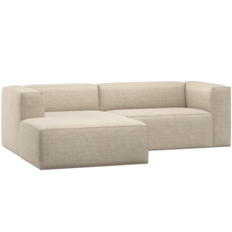 WOOOD Bean Chaise Longue Bank Links Beige Melange