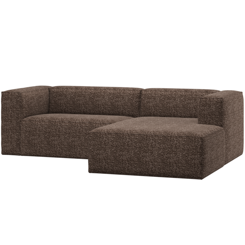 WOOOD-collectie Bean Chaise Longue Bank Rechts Bruin Melange