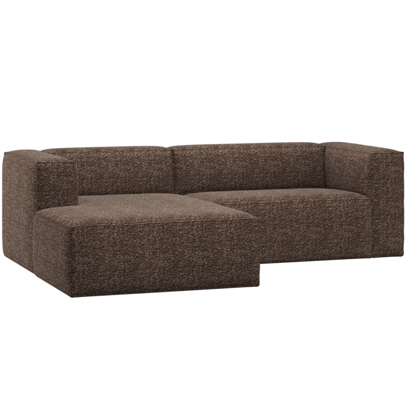 WOOOD-collectie Bean Chaise Longue Bank Links Bruin Melange