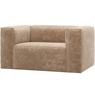 WOOOD Bean Fauteuil Chenille Velvet Perzikroze