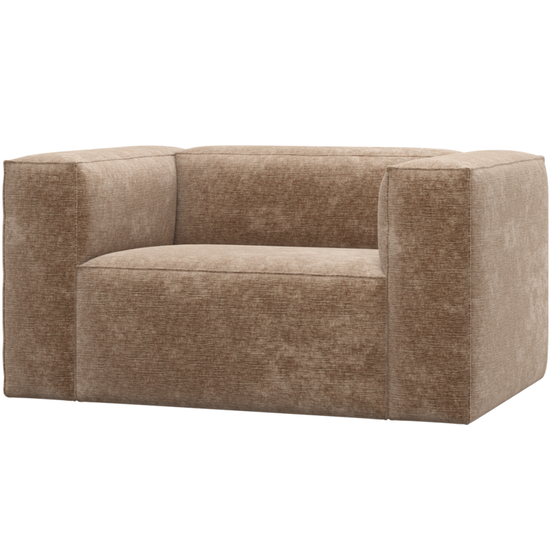 WOOOD-collectie Bean Fauteuil Chenille Velvet Taupe