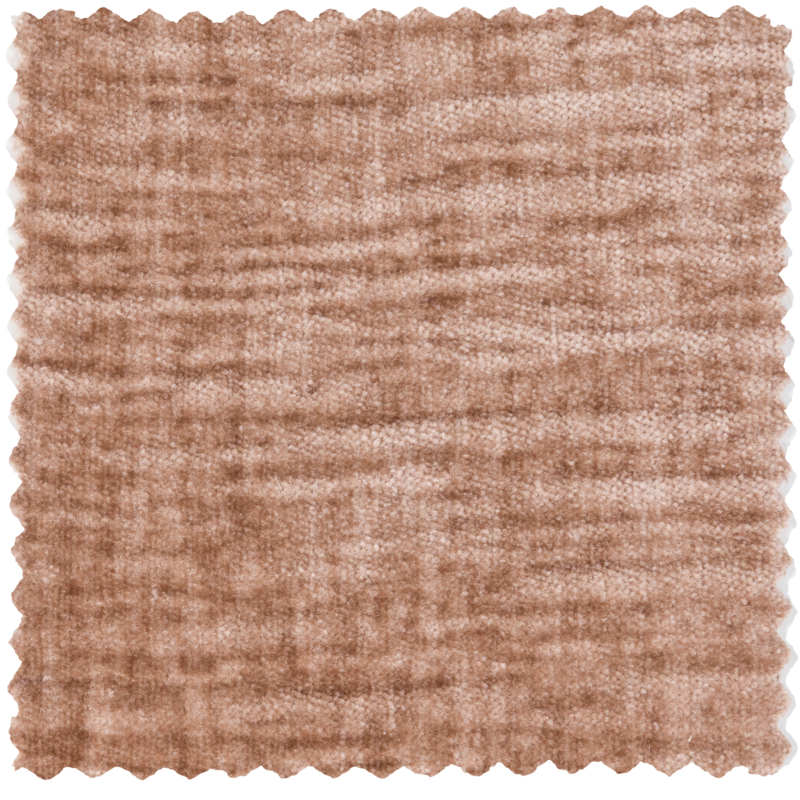 WOOOD-collectie Bean Fauteuil Chenille Velvet Perzikroze