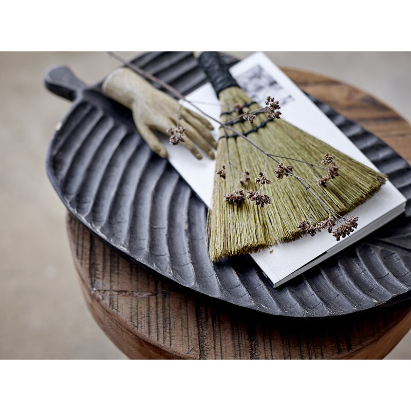 Bloomingville-collectie Decoratieve schaal Kylar in blad vorm mango hout