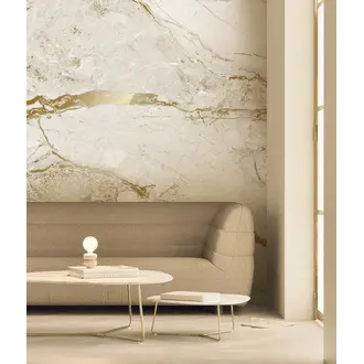 KEK Amsterdam Wallpaper Frans Uyterlinde - Marble, white (4 sheets)