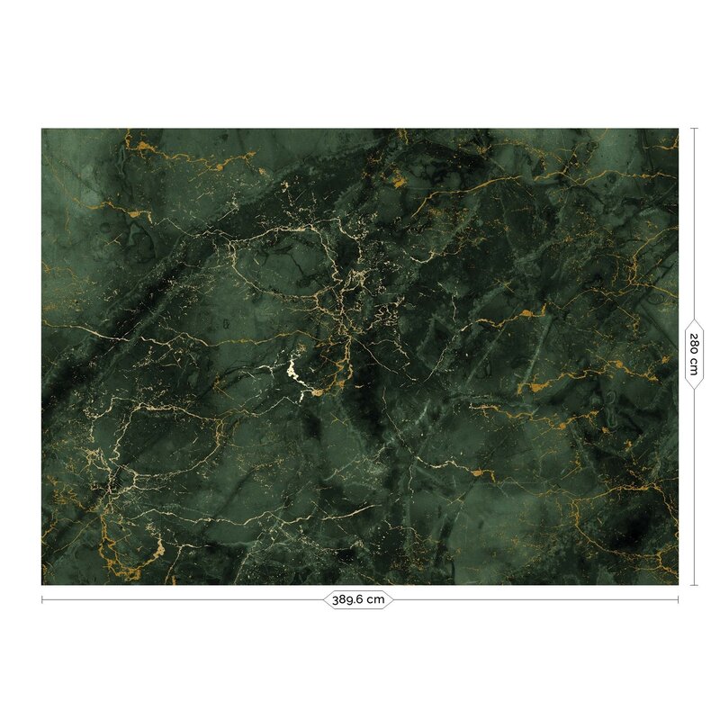 KEK Amsterdam-collectie Behang Frans Uyterlinde - Marble, green (8 sheets)