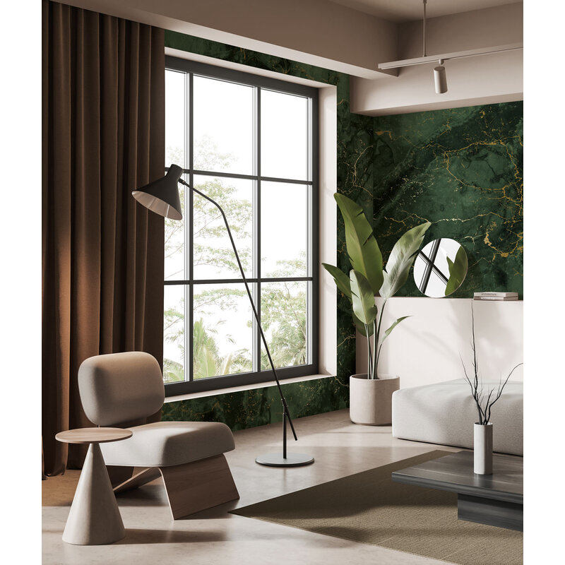 KEK Amsterdam-collectie Wallpaper Frans Uyterlinde - Marble, green (6 sheets)