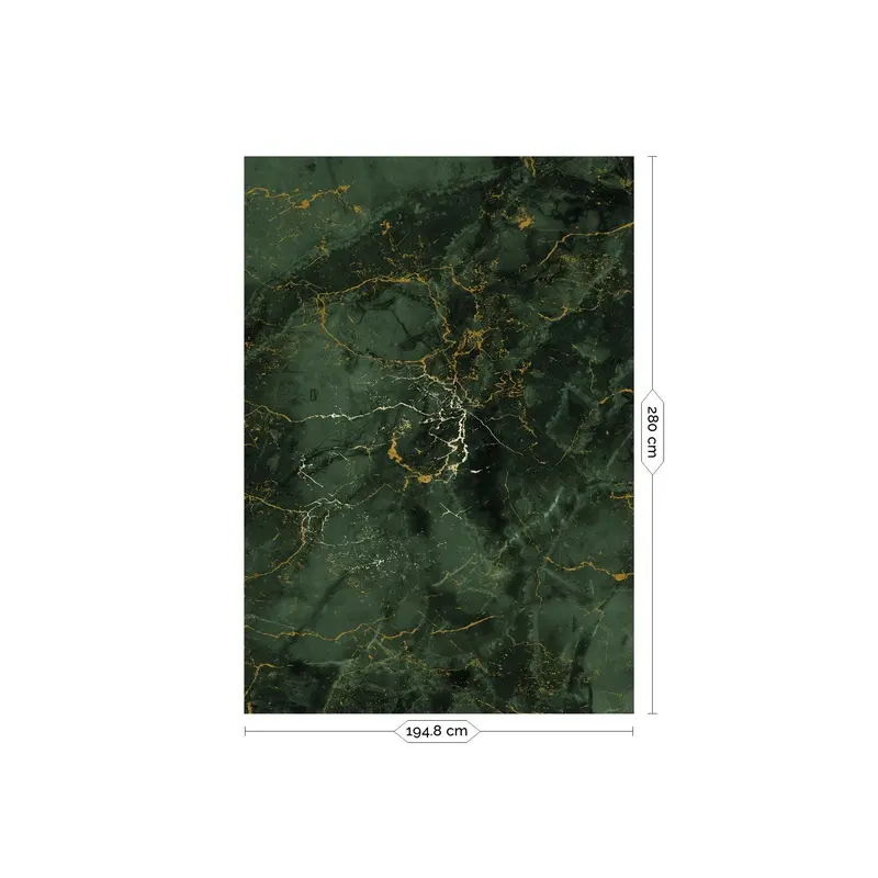 KEK Amsterdam-collectie Behang Frans Uyterlinde - Marble, green (4 sheets)