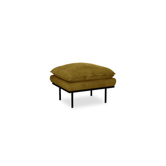 HKLIVING Retro sofa hocker royal velvet olive