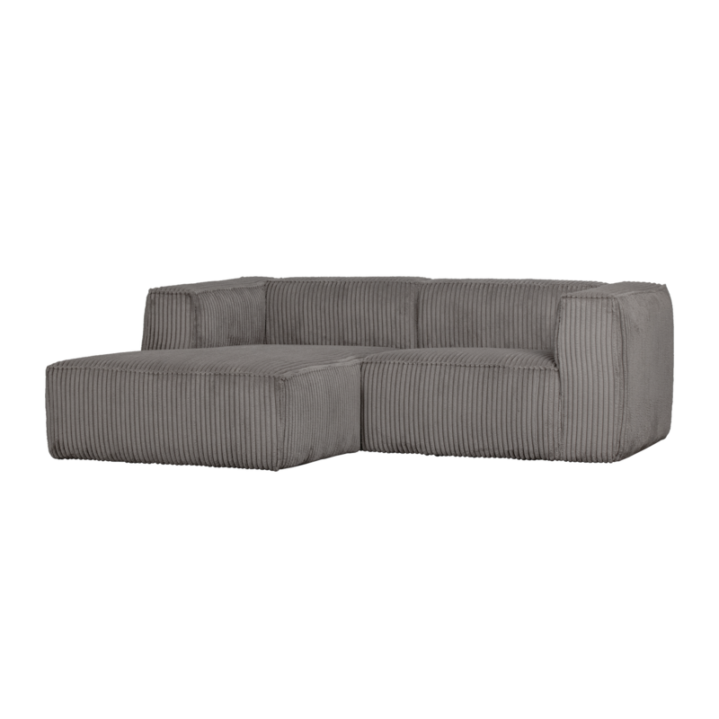 WOOOD-collectie BEAN CHAISE LONGUE BANK LINKS RIBSTOF TERRAZZO
