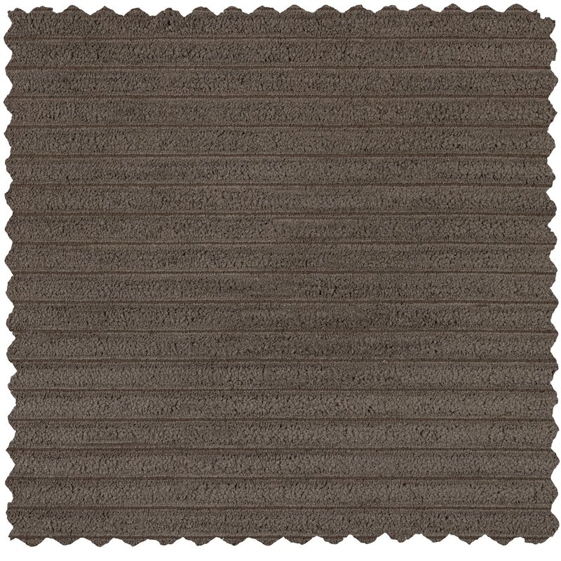 WOOOD-collectie BEAN CHAISE LONGUE BANK RECHTS RIBSTOF MUD