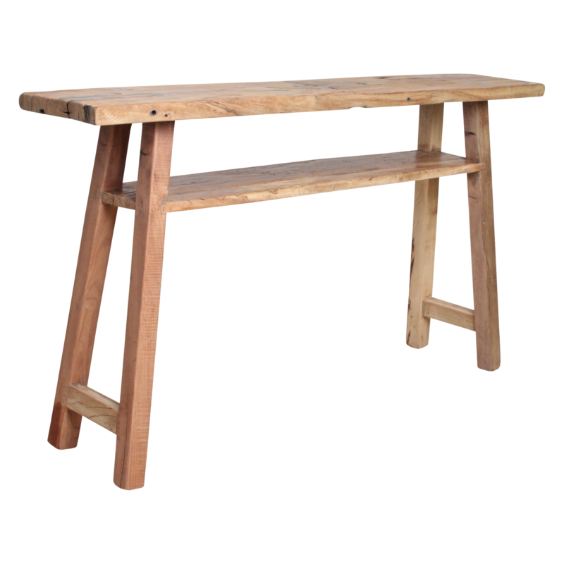 Raw Materials-collectie Farmwood wandtafel/sidetable large - FSC-gerecycled hout