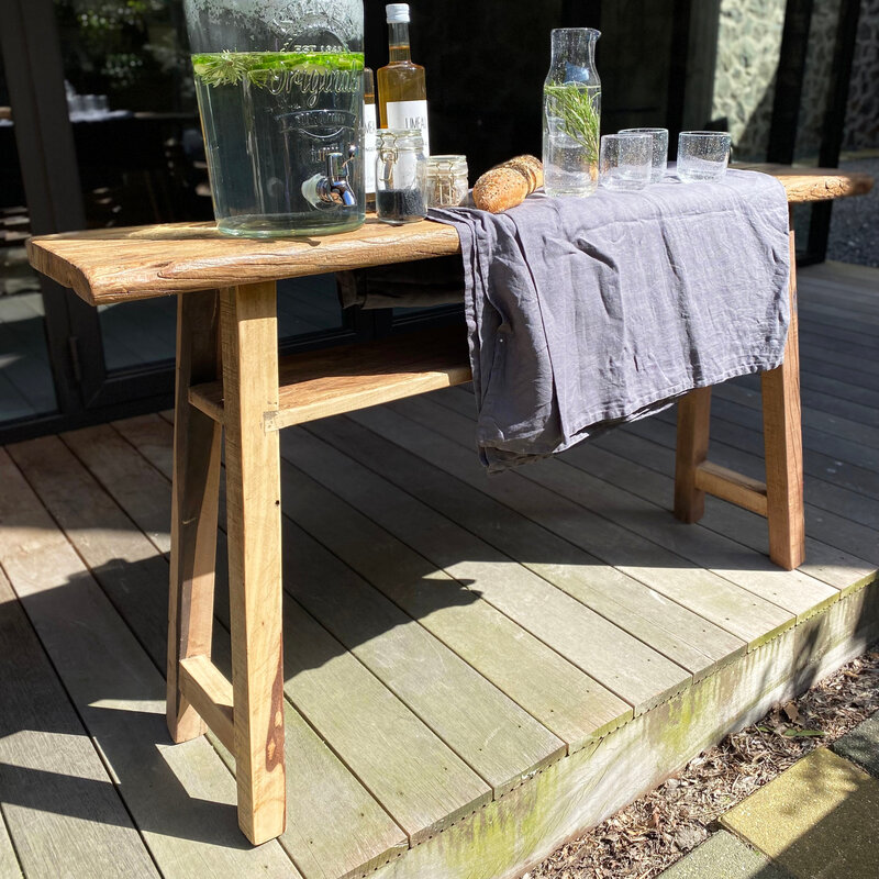 Raw Materials-collectie Farmwood wandtafel/sidetable large - FSC-gerecycled hout