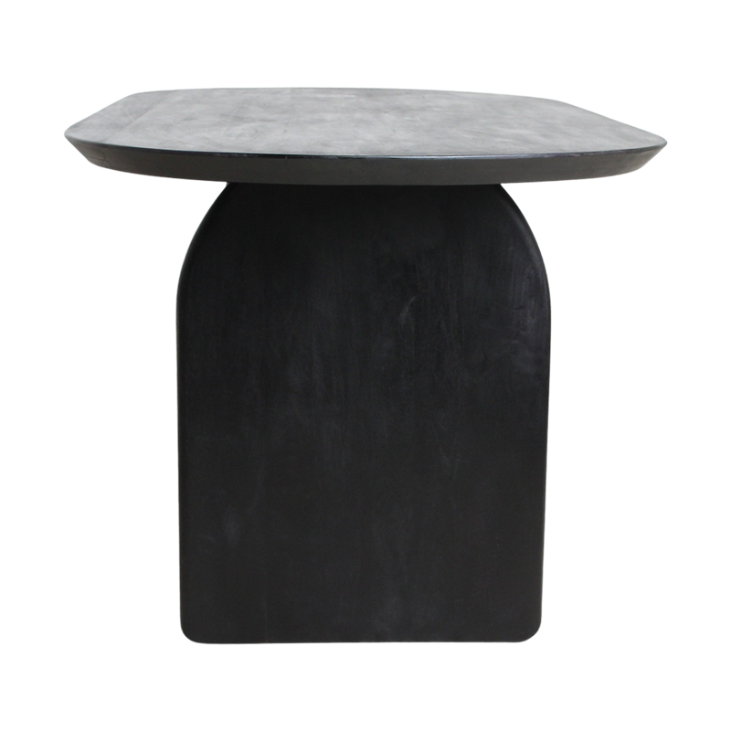 Raw Materials-collectie Bullnose dining table - black - 180 - mix base