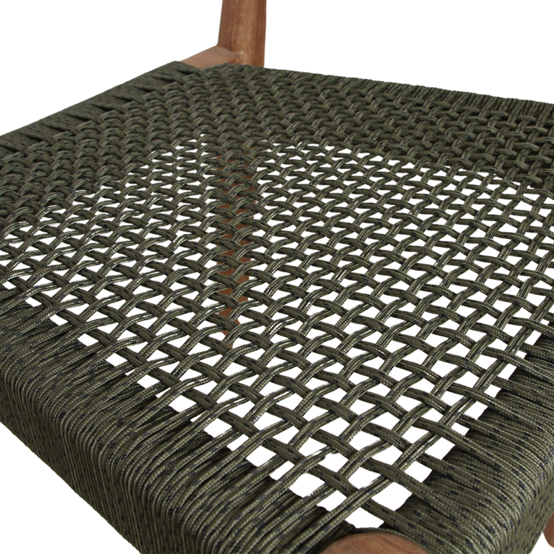 Raw Materials-collectie Freya donker teakhouten tuinstoel - Groen (set of 2)