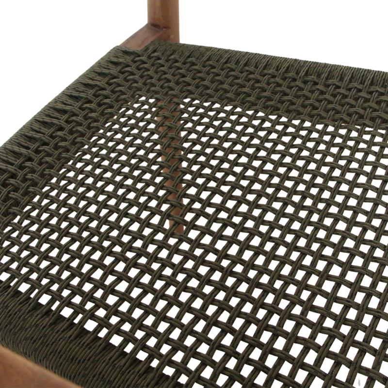 Raw Materials-collectie Freya donker teakhouten tuinstoel met armleuning -Groen (set of 2)