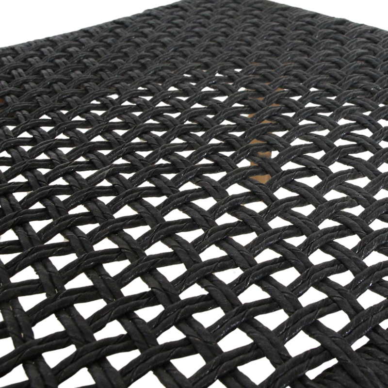 Raw Materials-collectie Verano teak tuinstoel met armleuning - Zwart (set of 2)