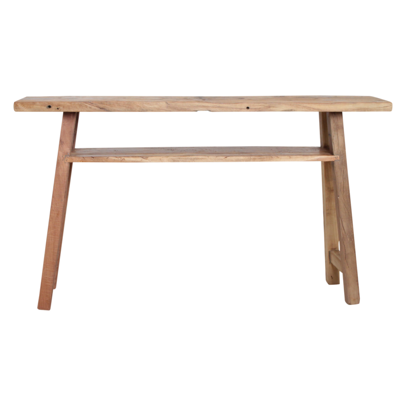 Raw Materials-collectie Farmwood wandtafel/sidetable large - FSC-gerecycled hout