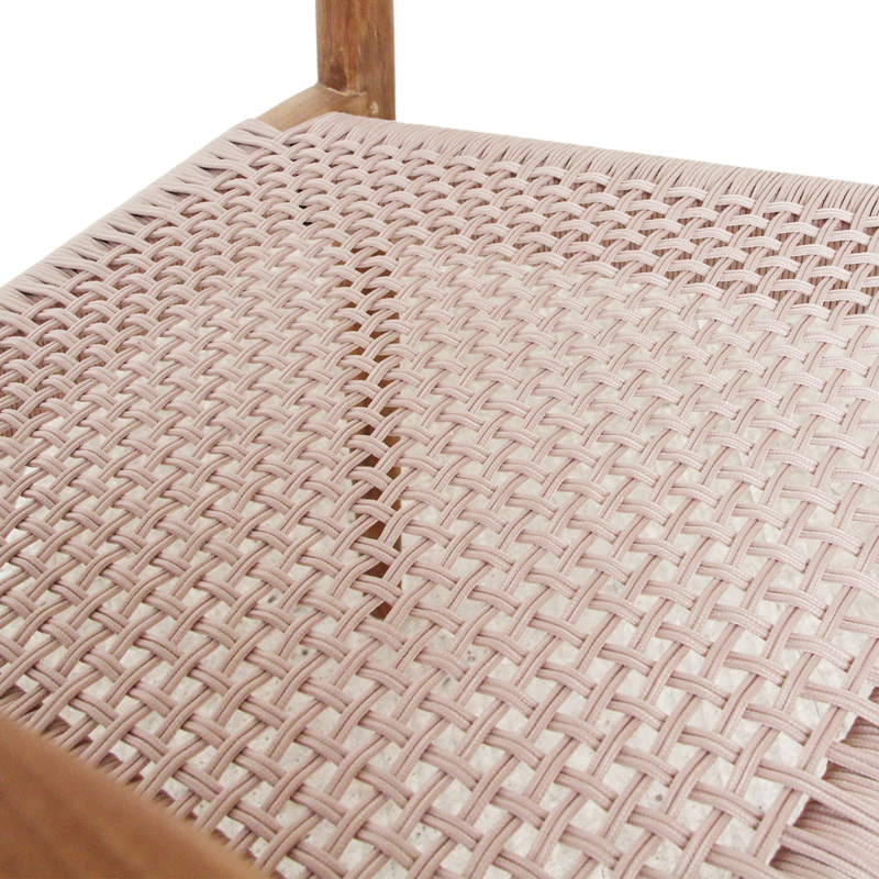 Raw Materials-collectie Freya donker teakhouten tuinstoel met armleuning - Naturel (set of 2)