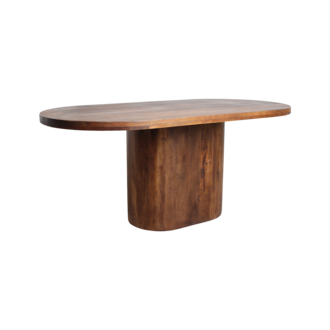 Raw Materials Bullnose Oblong mangohouten eettafel ovaal - 200 cm