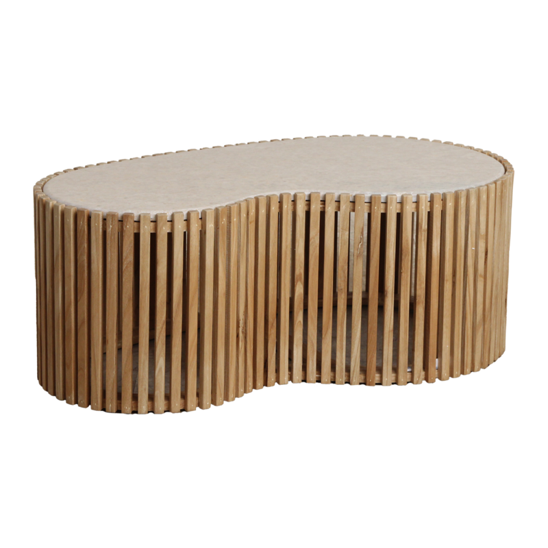 Raw Materials-collectie Infinity marmeren salontafel Pool - 93x54x35 cm