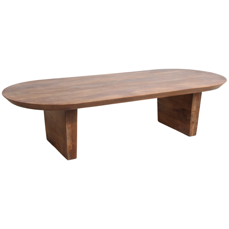 Raw Materials-collectie Bullnose coffee table brown