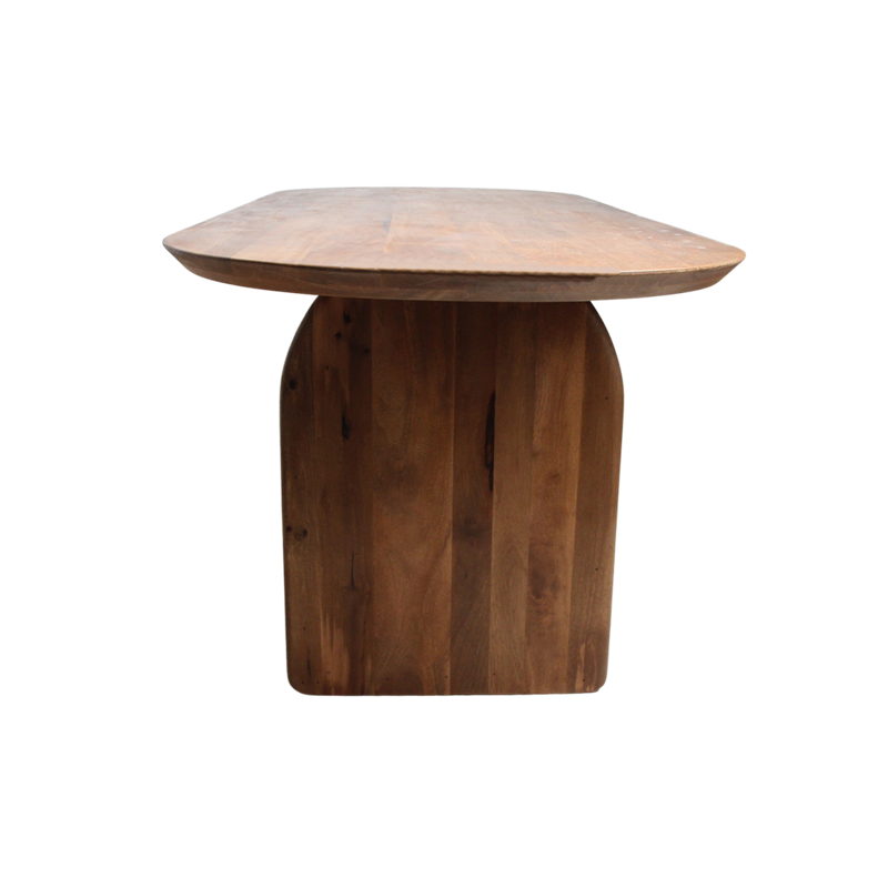 Raw Materials-collectie Bullnose dining table - brown - 240 - mix base