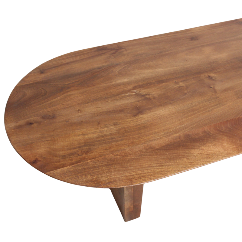 Raw Materials-collectie Bullnose coffee table brown