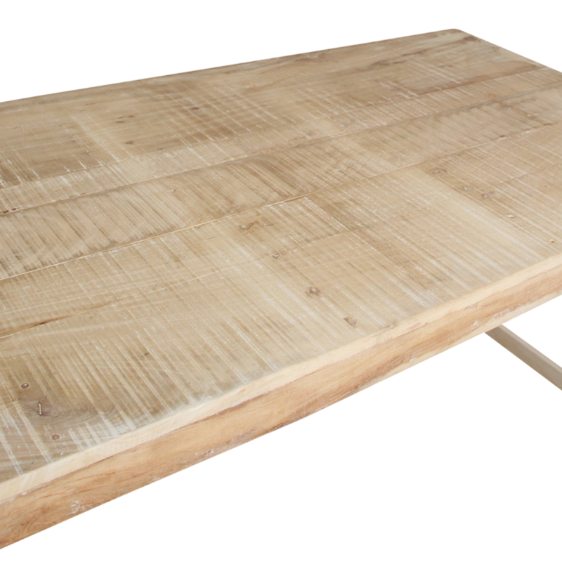 Raw Materials-collectie Limewash opklapbare eettafel - 165x75x76 cm