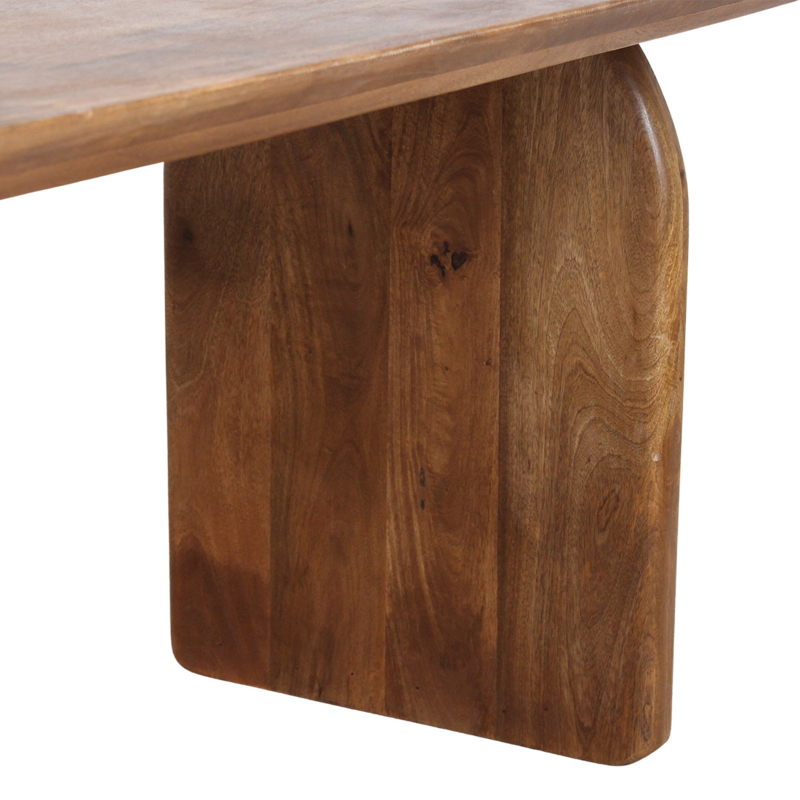 Raw Materials-collectie Bullnose dining table - brown - 240 - mix base