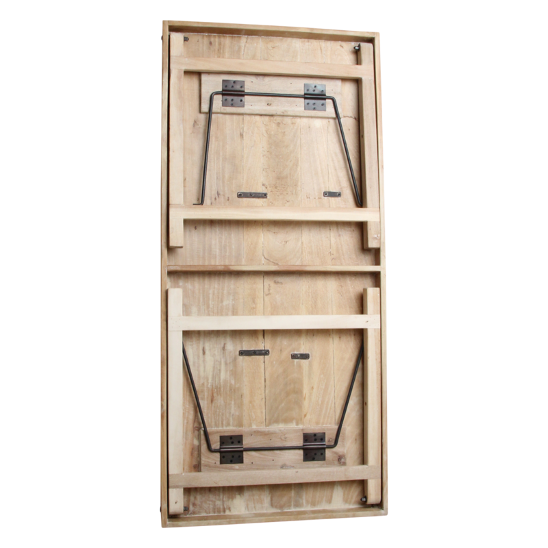 Raw Materials-collectie Limewash opklapbare eettafel - 165x75x76 cm