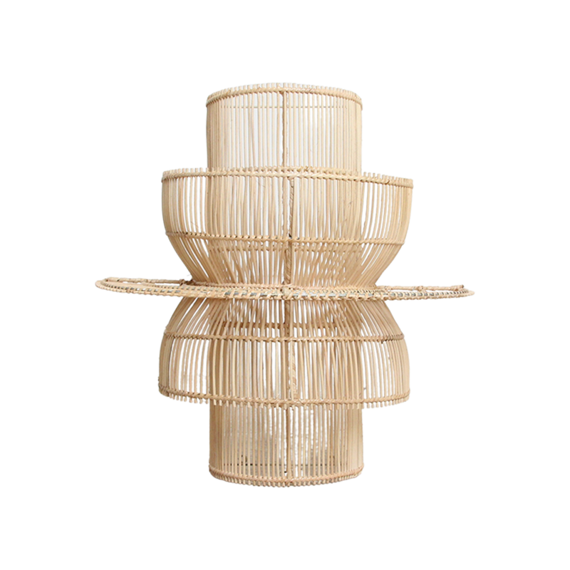 Raw Materials-collectie Saturn rotan wandlamp - 33x52x55 cm