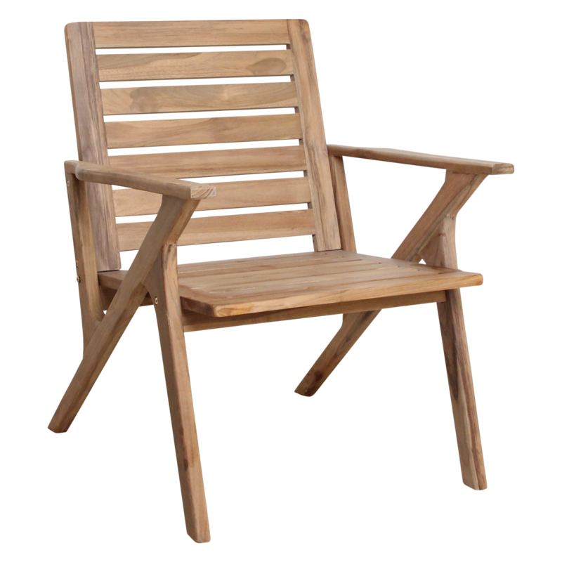 Raw Materials-collectie Odin teakhouten tuinstoel