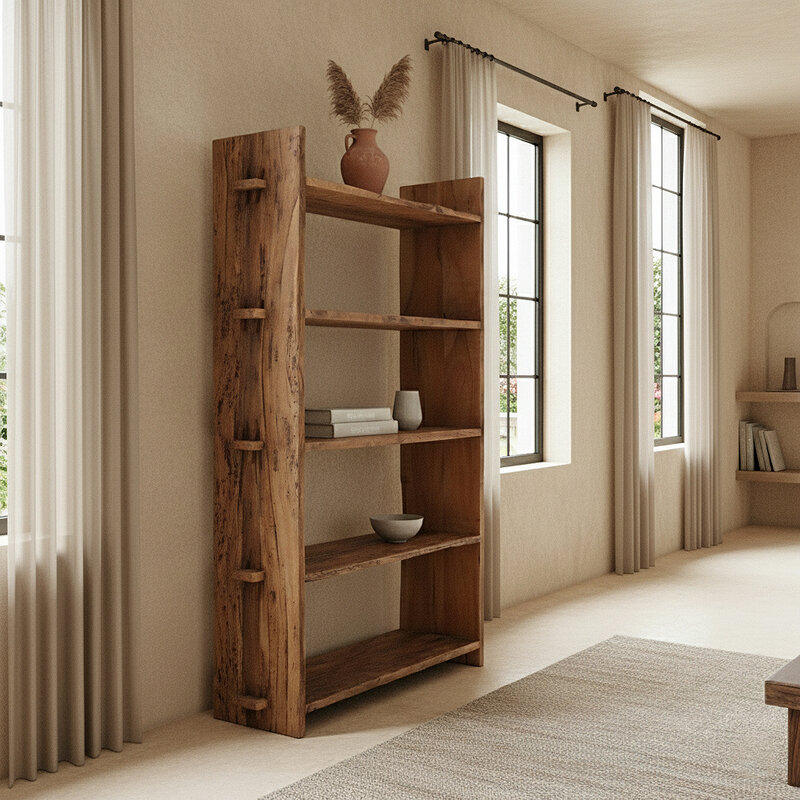 Raw Materials-collectie Farmwood opbergrek - FSC-gerecycled hout - 100x37x180 cm