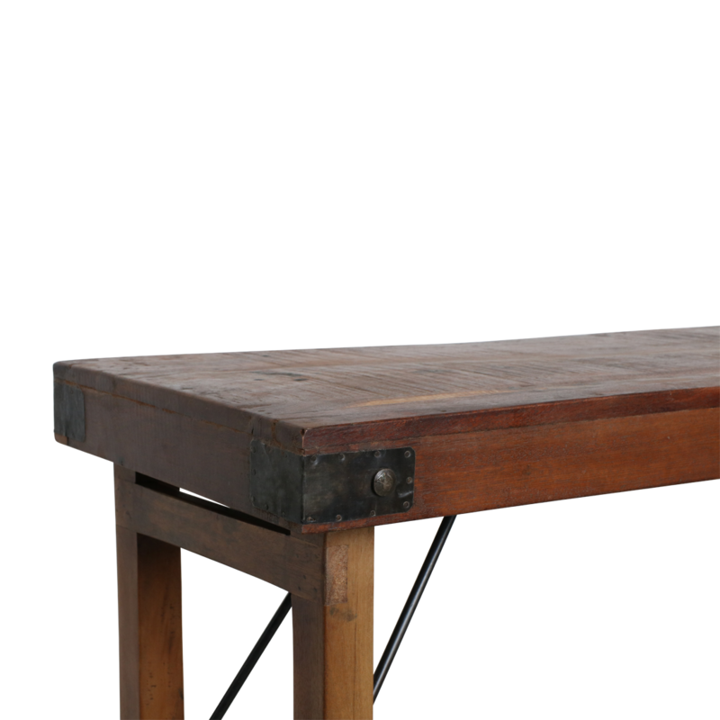 Raw Materials-collectie Inklapbare wandtafel bruin - 165x40x76 cm