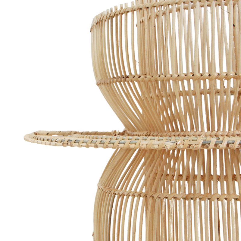 Raw Materials-collectie Saturn rotan wandlamp - 33x52x55 cm