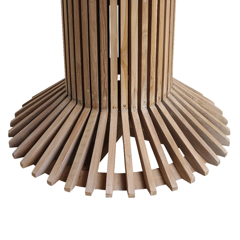 Raw Materials-collectie Eiffel teakhouten ronde eettafel - Ø 120 cm
