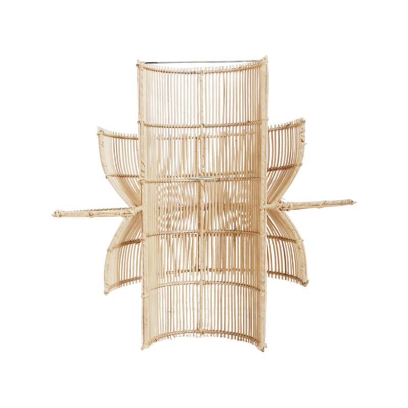 Raw Materials-collectie Saturn rotan wandlamp - 33x52x55 cm
