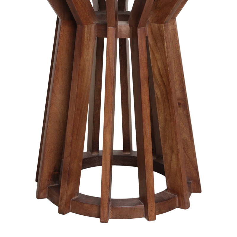 Raw Materials-collectie Sabah marmeren bijzettafel - zwart