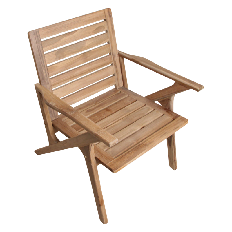 Raw Materials-collectie Odin teakhouten tuinstoel