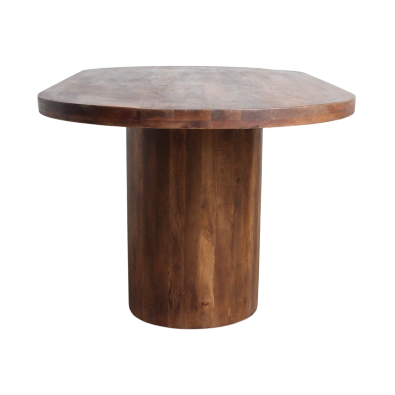 Raw Materials-collectie Bullnose Oblong mangohouten eettafel ovaal - 180 cm
