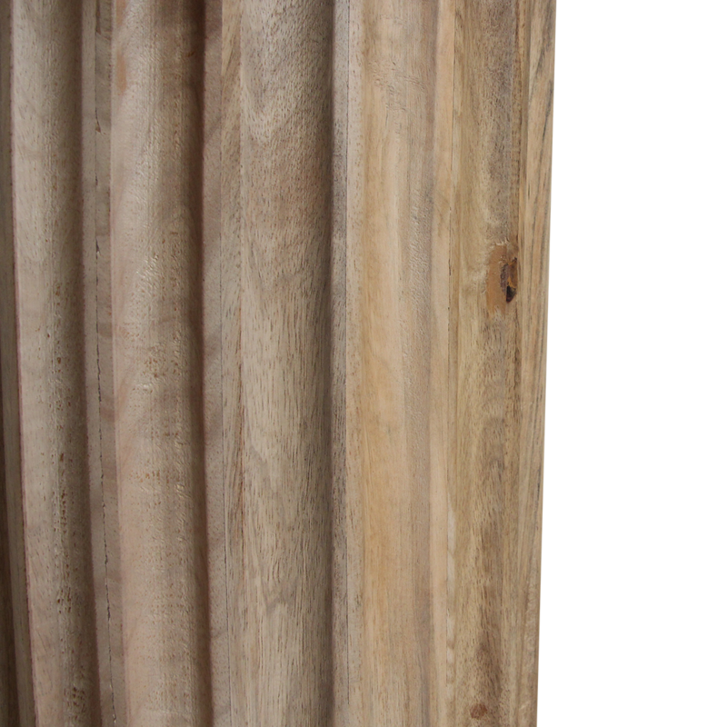 Raw Materials-collectie Bullnose bijzettafel reversed naturel Ø 50 cm