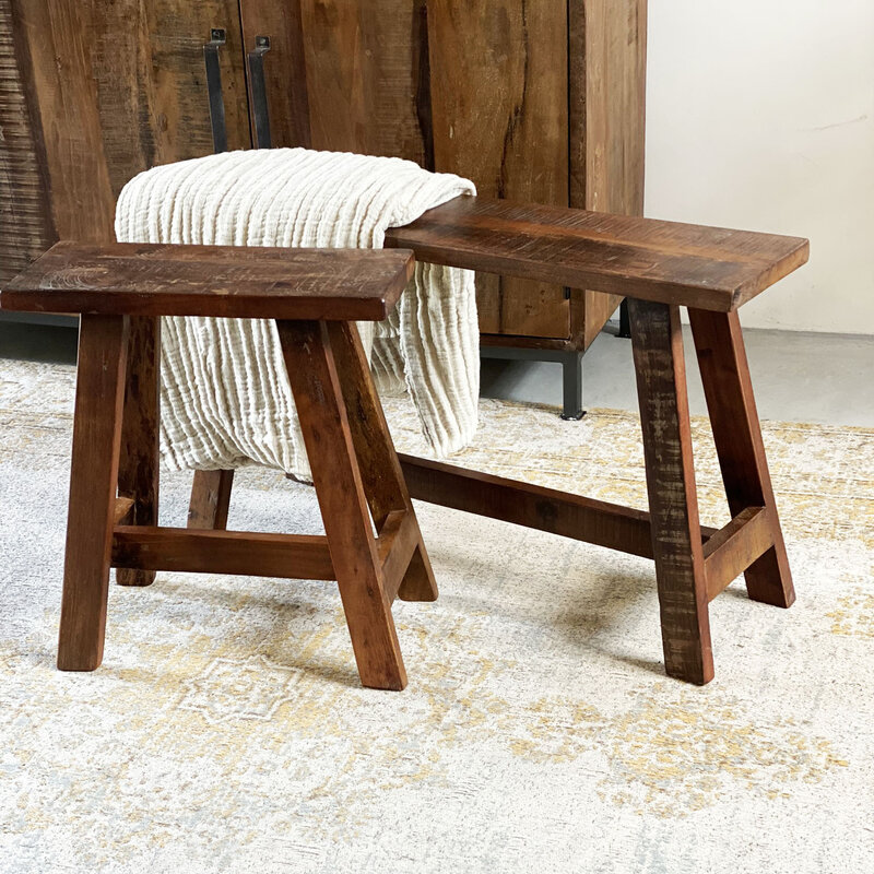Raw Materials-collectie Factory bus stop bench large