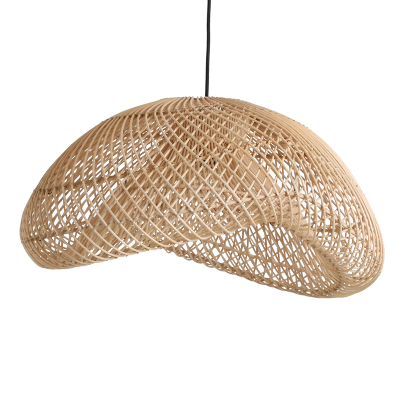 Raw Materials-collectie Maze rotan hanglamp organic L -Ø 57x31 cm