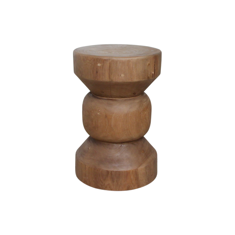 Raw Materials-collectie Forma teakhouten bijzettafel Ritari naturel